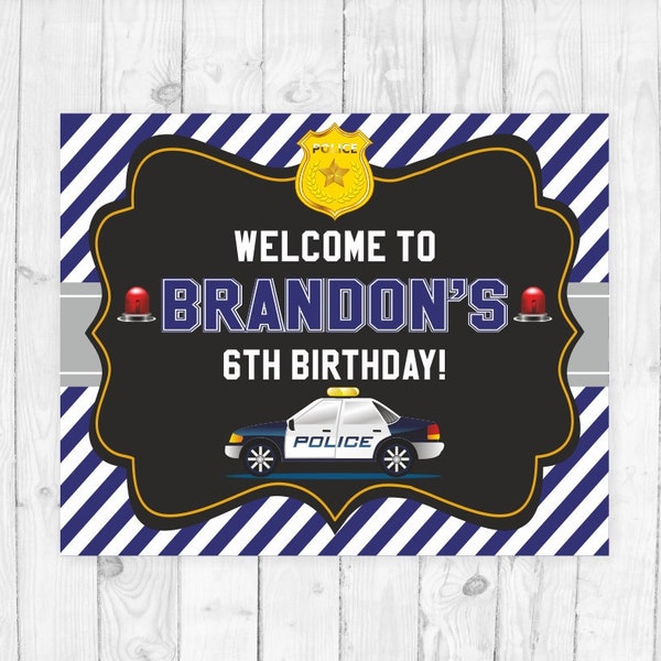 Policeman Party Sign Etsy Policeman Party Sign Etsy