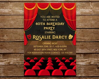 Broadway invitations | Etsy