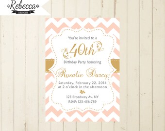 coral invitations etsy