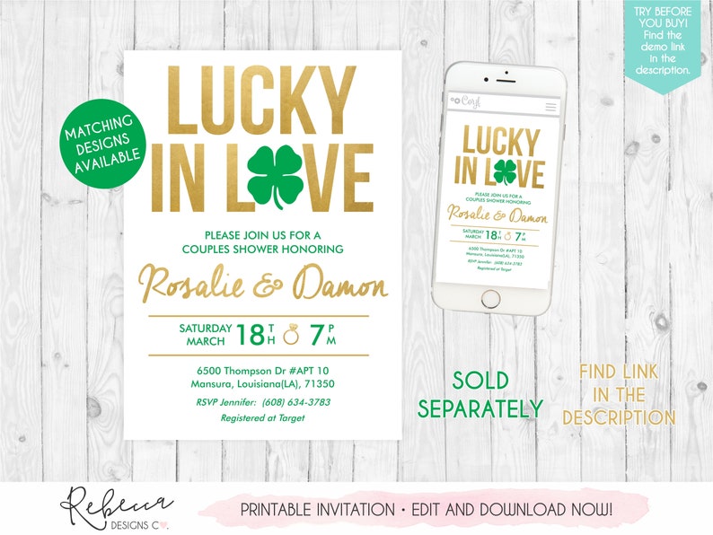 Lucky in love bridal shower games printable games st patricks party games st patricks bachelorette party activities st patricks games 235 image 8