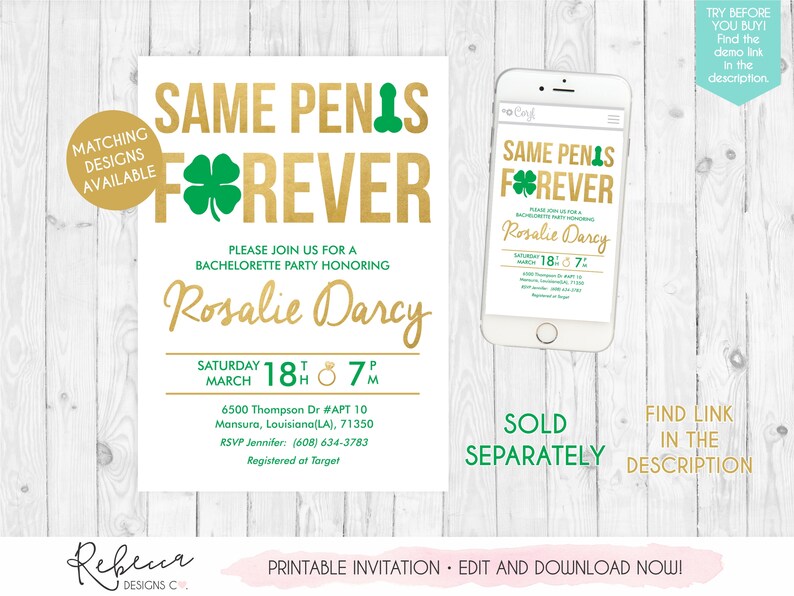 St Patricks bachelorette party invitation lucky in love bachelorette editable irish bachelorette mobile invitation st patricks invite 235 image 9