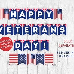 Military Party Bundle Encouragement Set Printable USA Flag Military Decor Training Going Away Patriotic Party Deployment Farewell Party 328 image 9
