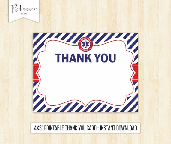 photo First Responder Thank You Cards etsy