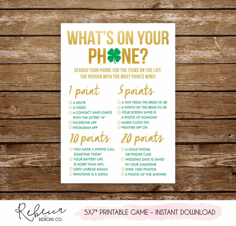 Lucky in love bridal shower games printable games st patricks party games st patricks bachelorette party activities st patricks games 235 image 4