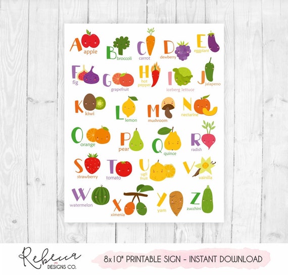 nursery alphabet wall art