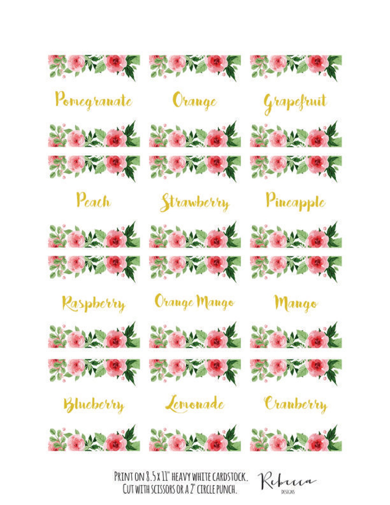 Mimosa Bar Sign Juice Labels Mimosa Bar Printable Sign Floral | Etsy