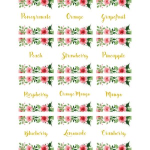 Mimosa Bar Sign Juice Labels Mimosa Bar Printable Sign Floral - Etsy