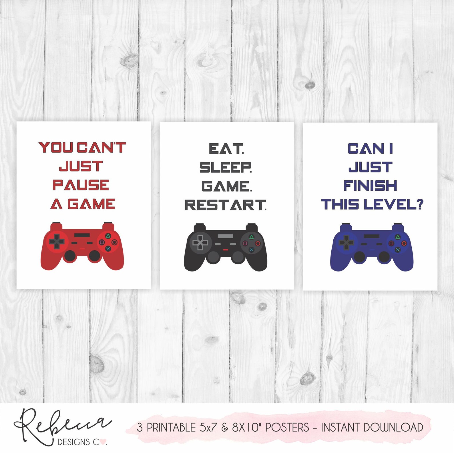 Gamer Poster Games Room Decor Prints Printable Videogame Sign | Etsy