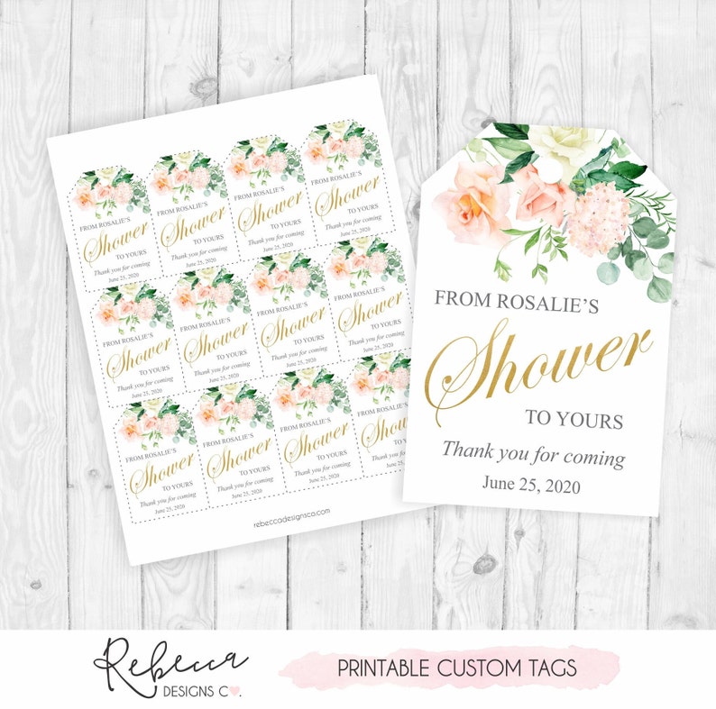From My Shower to Yours Tags Printable Favor Tags Soap Tags - Etsy