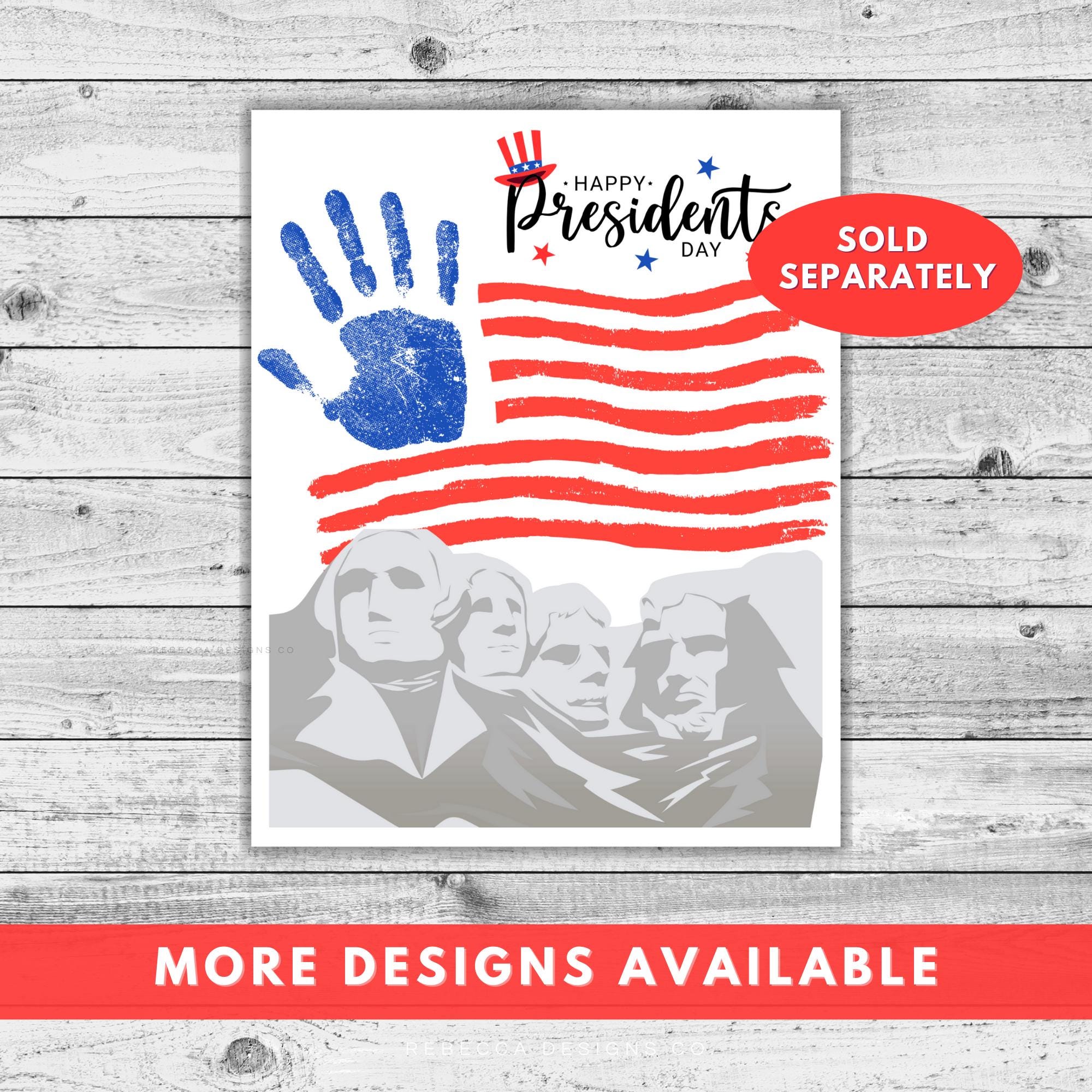 Presidents Day Handprint Craft George Washington Presidents Day ...