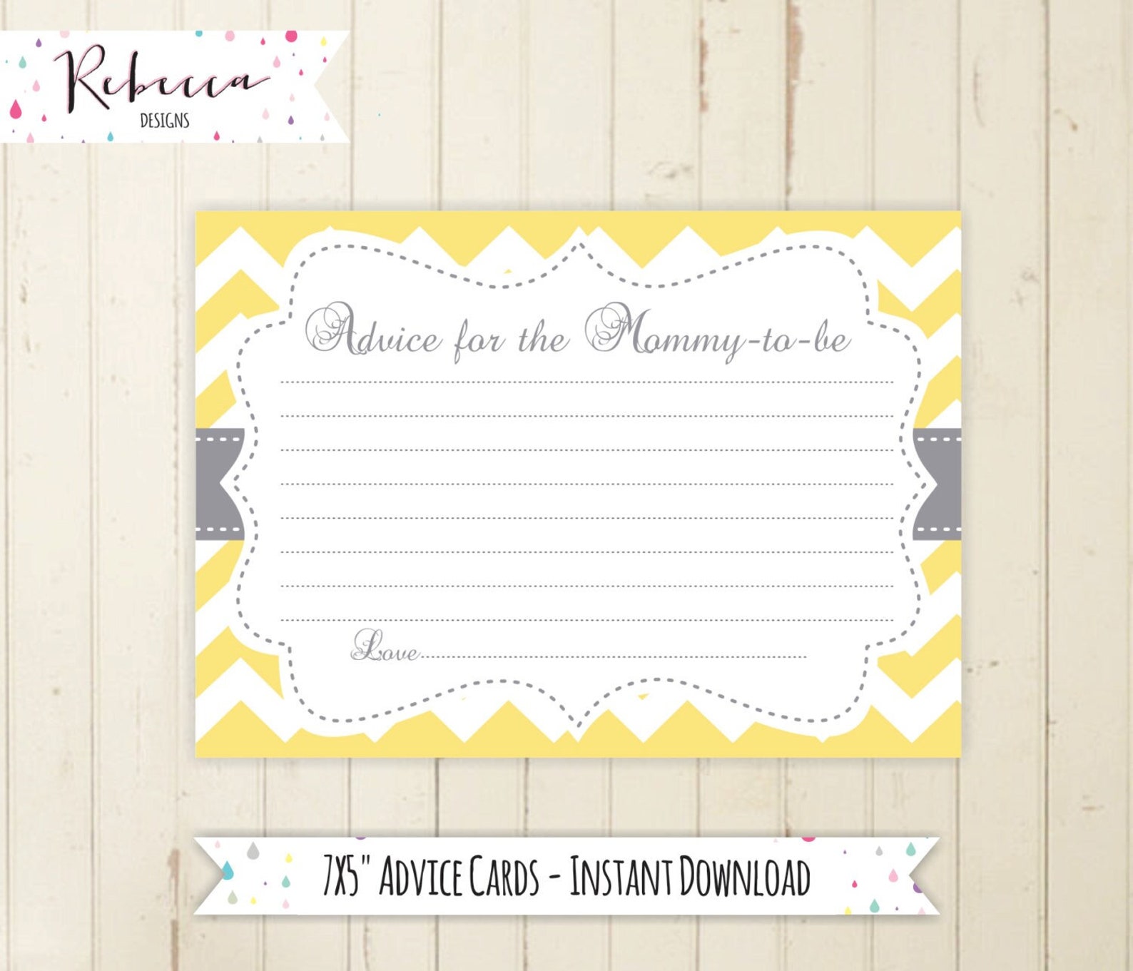Advice for the Mommy to Be Printable Baby Shower Advice Baby | Etsy