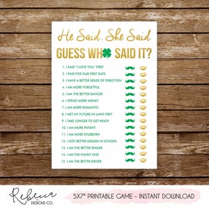 Lucky in love bridal shower games printable games st patricks party games st patricks bachelorette party activities st patricks games 235 image 3