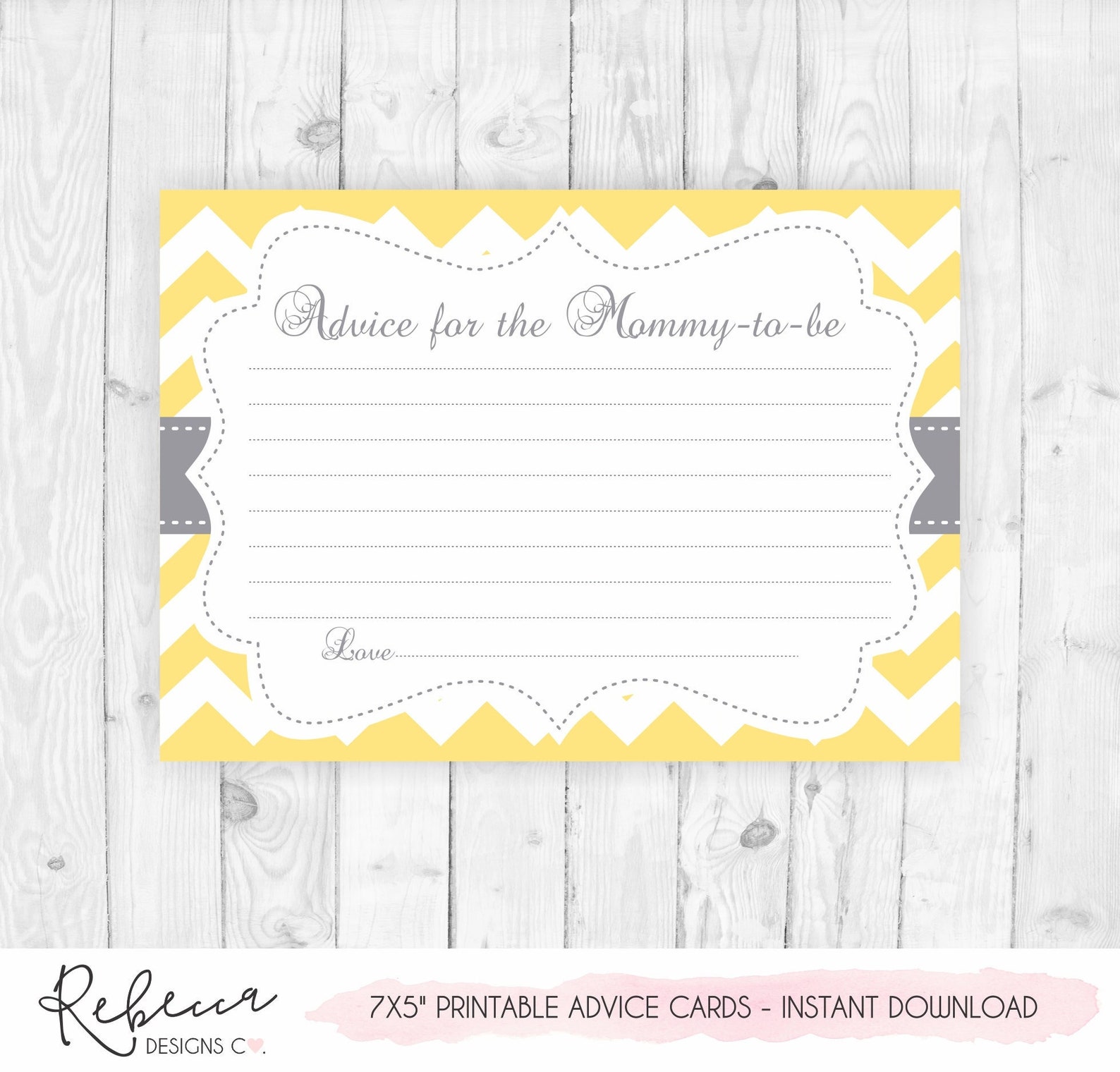 Advice for the Mommy to Be Printable Baby Shower Advice Baby - Etsy