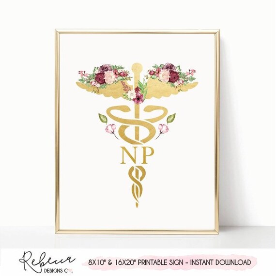 Nurse Appreciation Gift: NP & Registered Nurse Print For