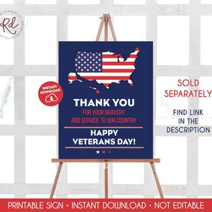 Military Party Bundle Encouragement Set Printable USA Flag Military Decor Training Going Away Patriotic Party Deployment Farewell Party 328 image 7