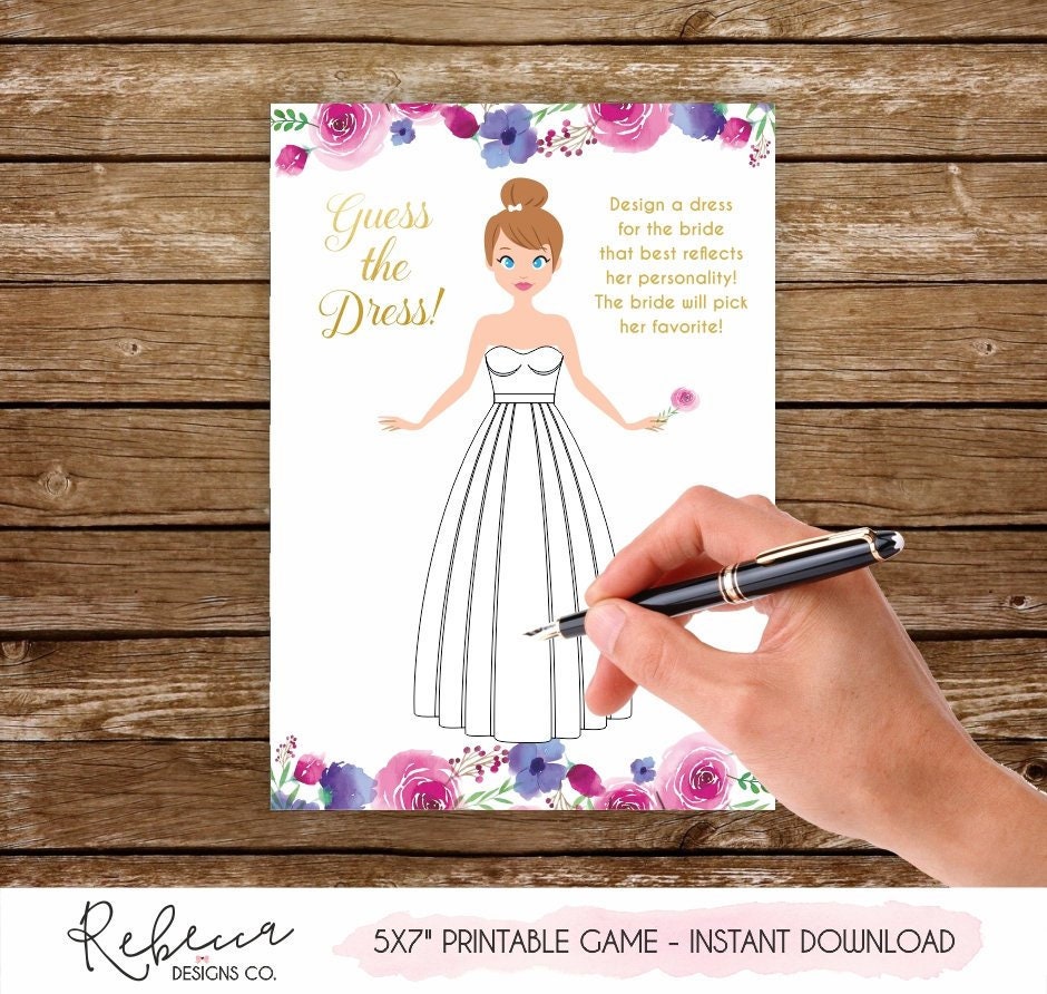 Guess the Dress Game Printable Draw the Dress Say Yes to the - Etsy Guess the Dress Game Printable Draw the Dress Say Yes to the - Etsy