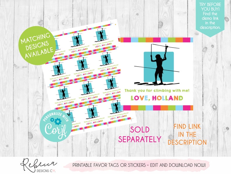 Ropes Course Invitation Obstacle Course Birthday Boy Zipline Invitation ...