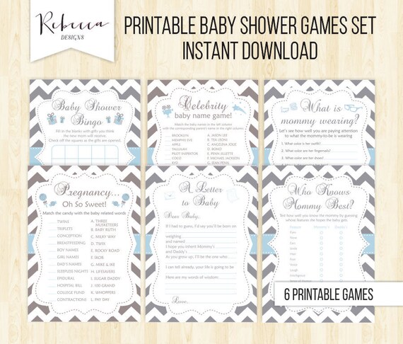 Baby Shower Games Printable Baby Shower Activities Baby Shower Set 6 Baby Shower Games Printable Baby Shower Activities Baby Shower Set 6