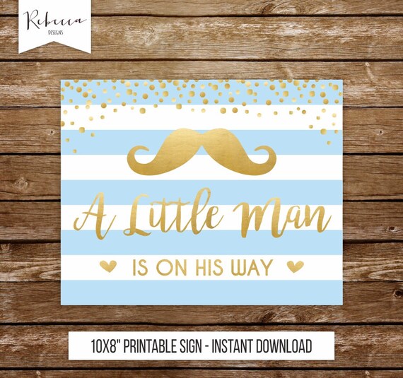 Little man sign boy pregnancy announcement little man baby shower moustache welcome sign printable sign announcement sign mr onederful 251 Il_570xn