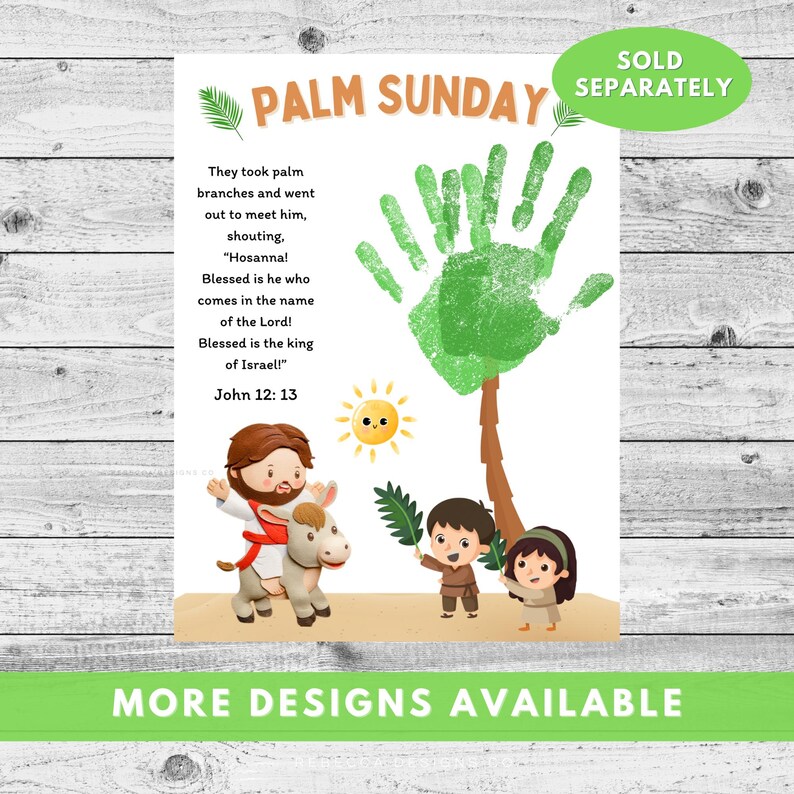 Palm Sunday Dot Marker Craft Bible Craft Sunday School Craft Printable ...