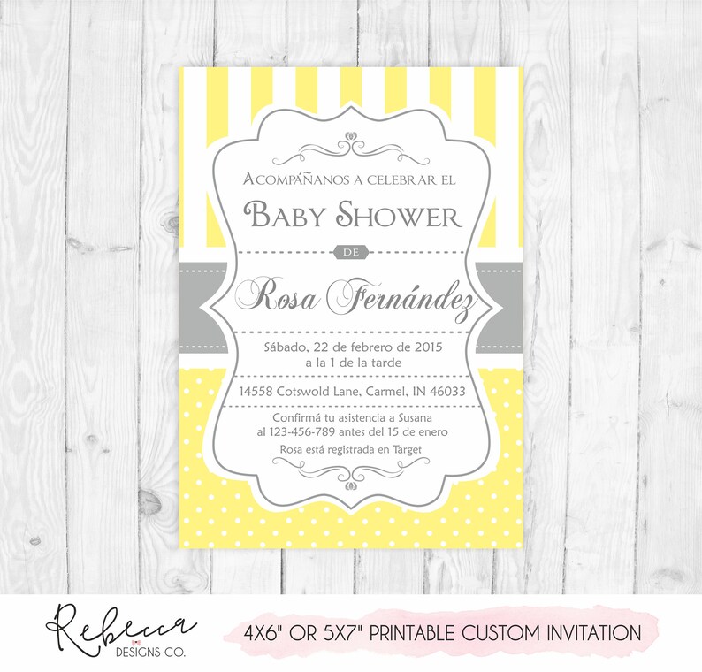 Baby Shower Invitation Spanish Boy Or Girl Baby Shower Spanish Etsy Baby Shower Invitation Spanish Boy Or Girl Baby Shower Spanish Etsy