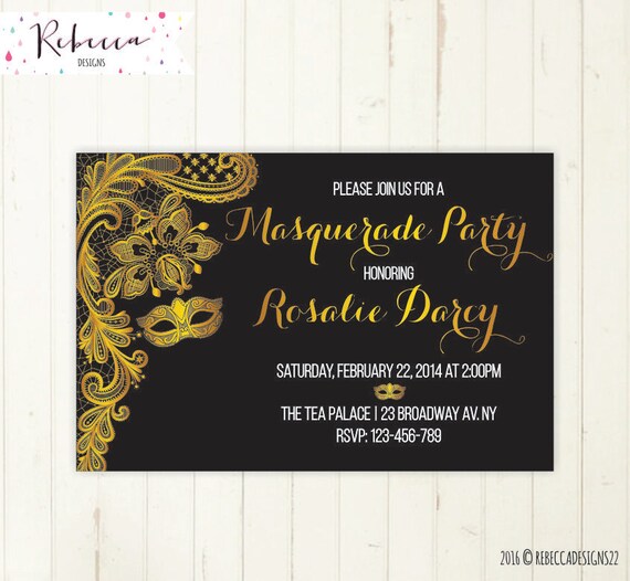 masquerade invitation mardi gras invitation masquerade party invite