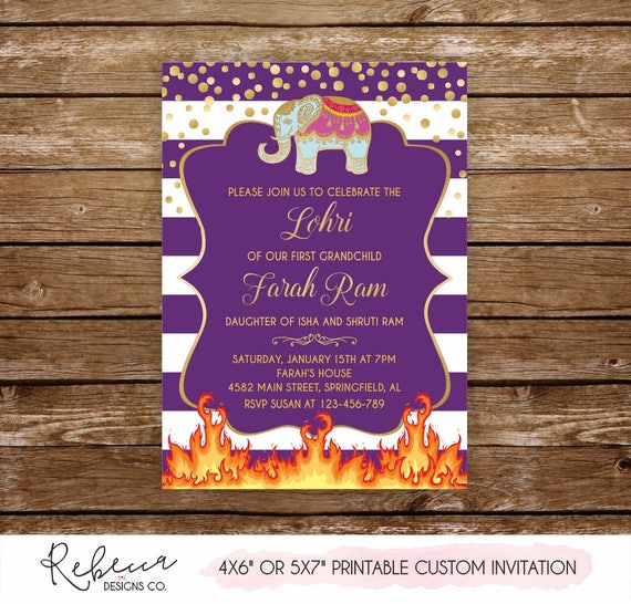 lohri bonfire invitation printable punjabi baby celebration etsy lohri invitation cards
