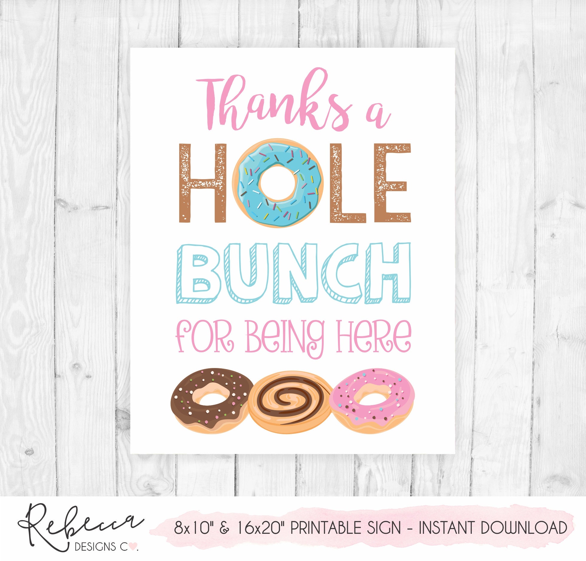 Donuts Signs Donut Bundle Printable Donut Party Signs Donut | Etsy UK