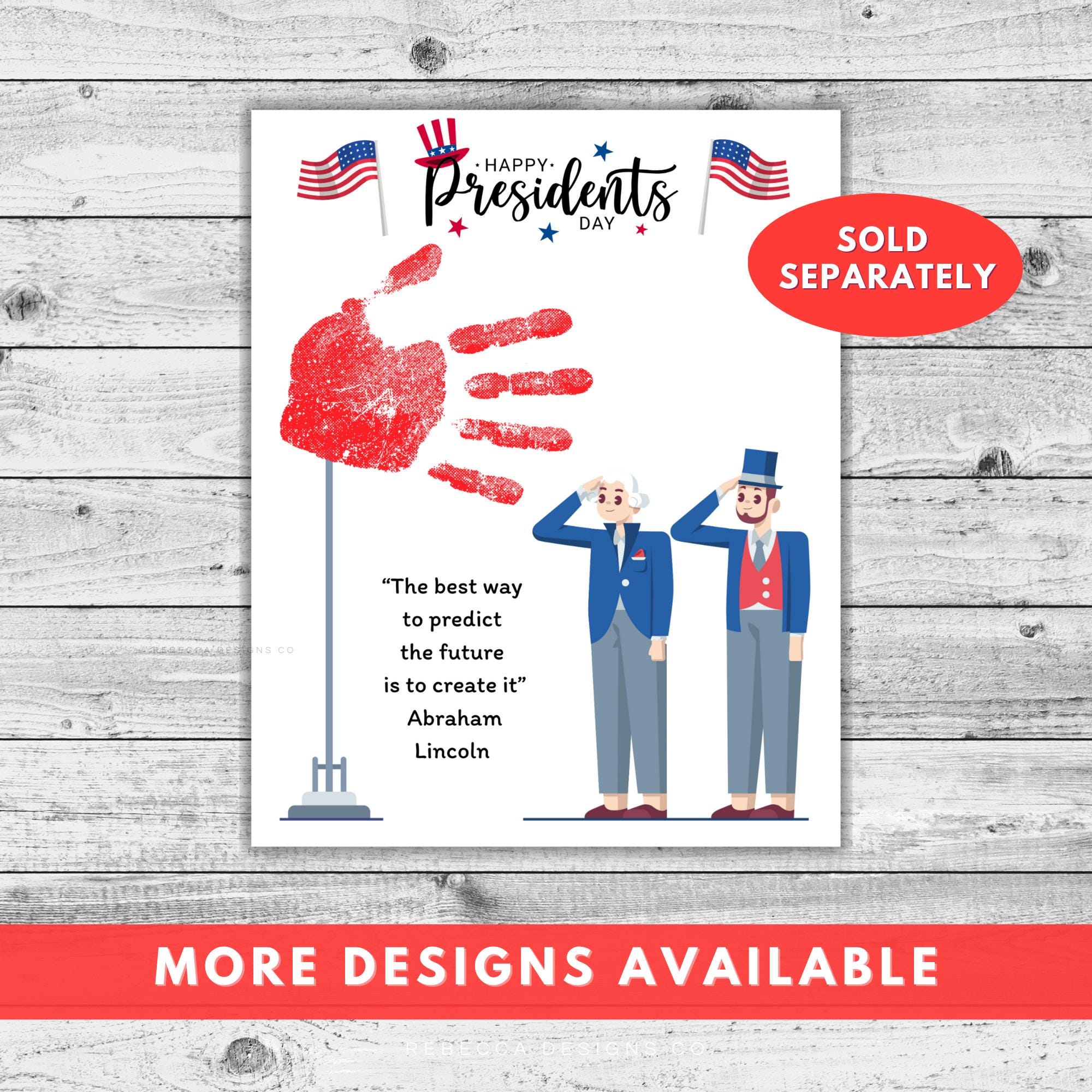 Presidents Day Handprint Craft Flag Presidents Day Activity for Kids ...