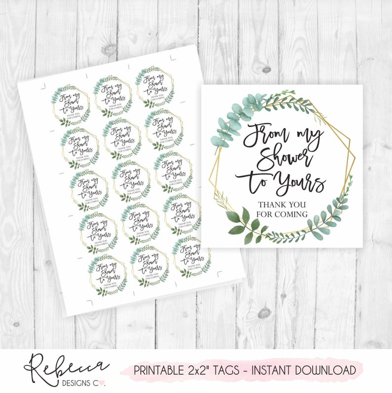 From my shower to yours favor tags printable tags soap tags bridal shower tags baby shower tags bath favors body wash tag bath bomb tags 323 image 1