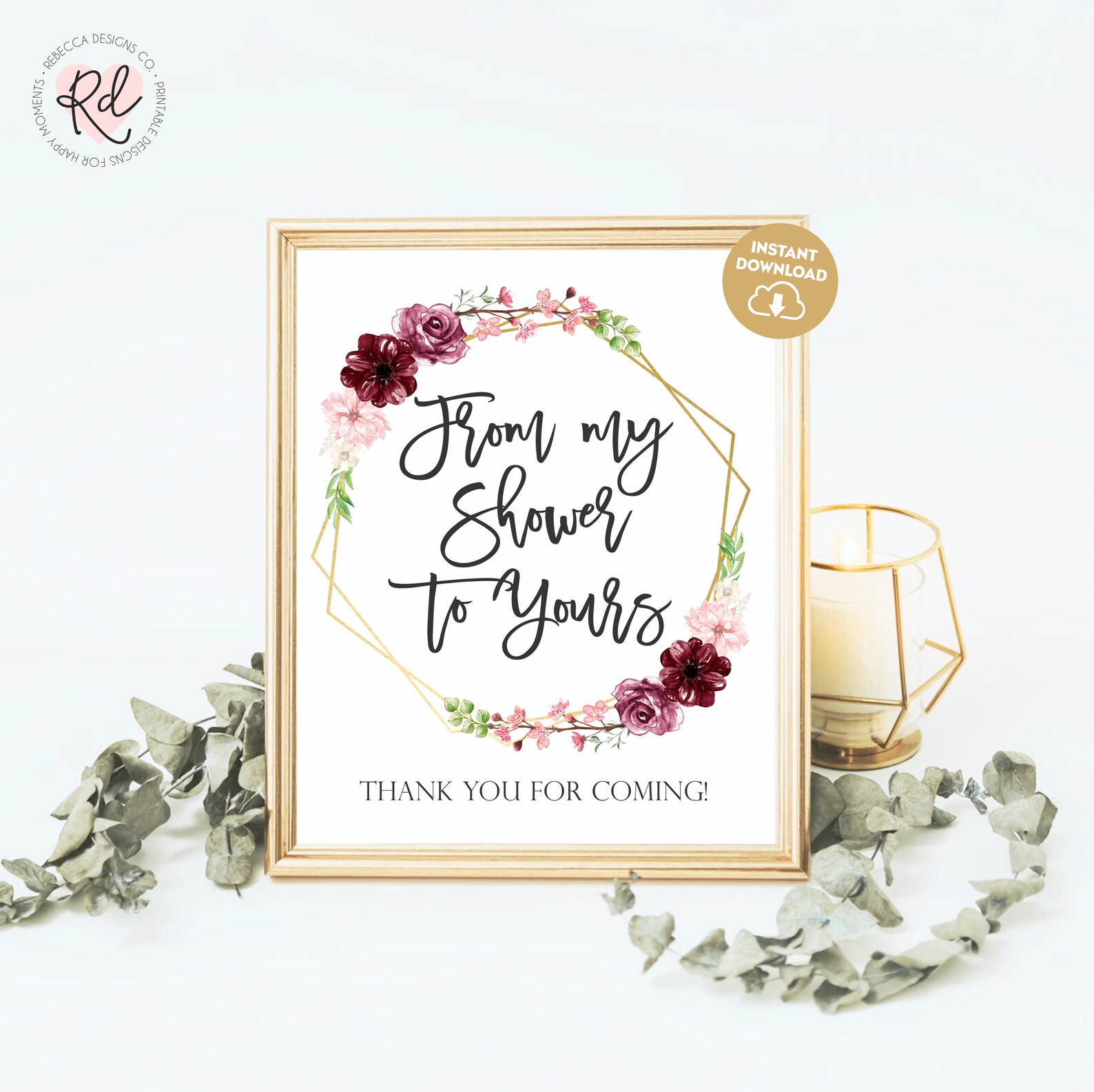 From My Shower to Yours Sign Printable Bath Bomb Favors Sign - Etsy