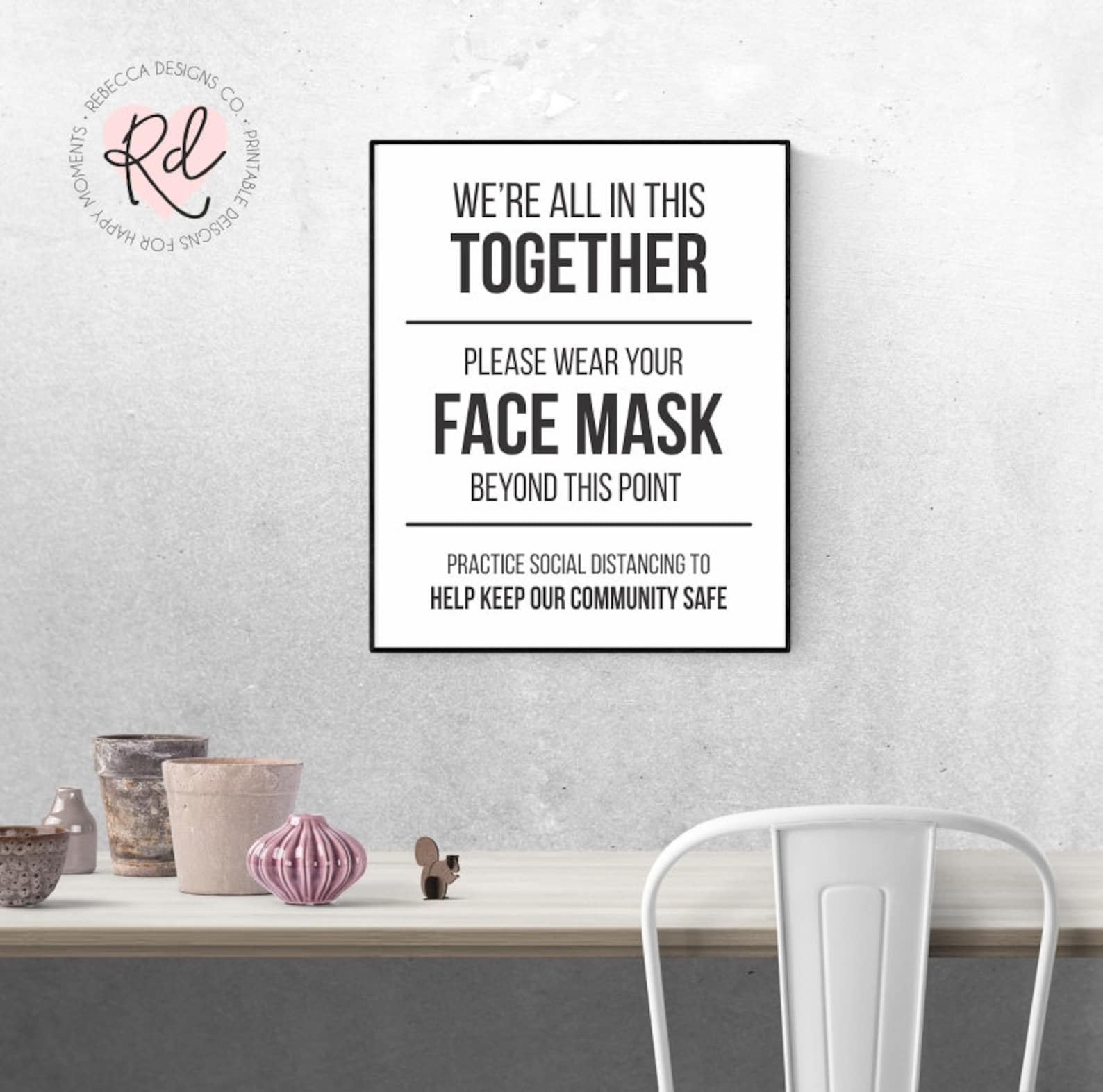 Face Mask Must Be Worn Sign Face Mask Sign Printable | Etsy