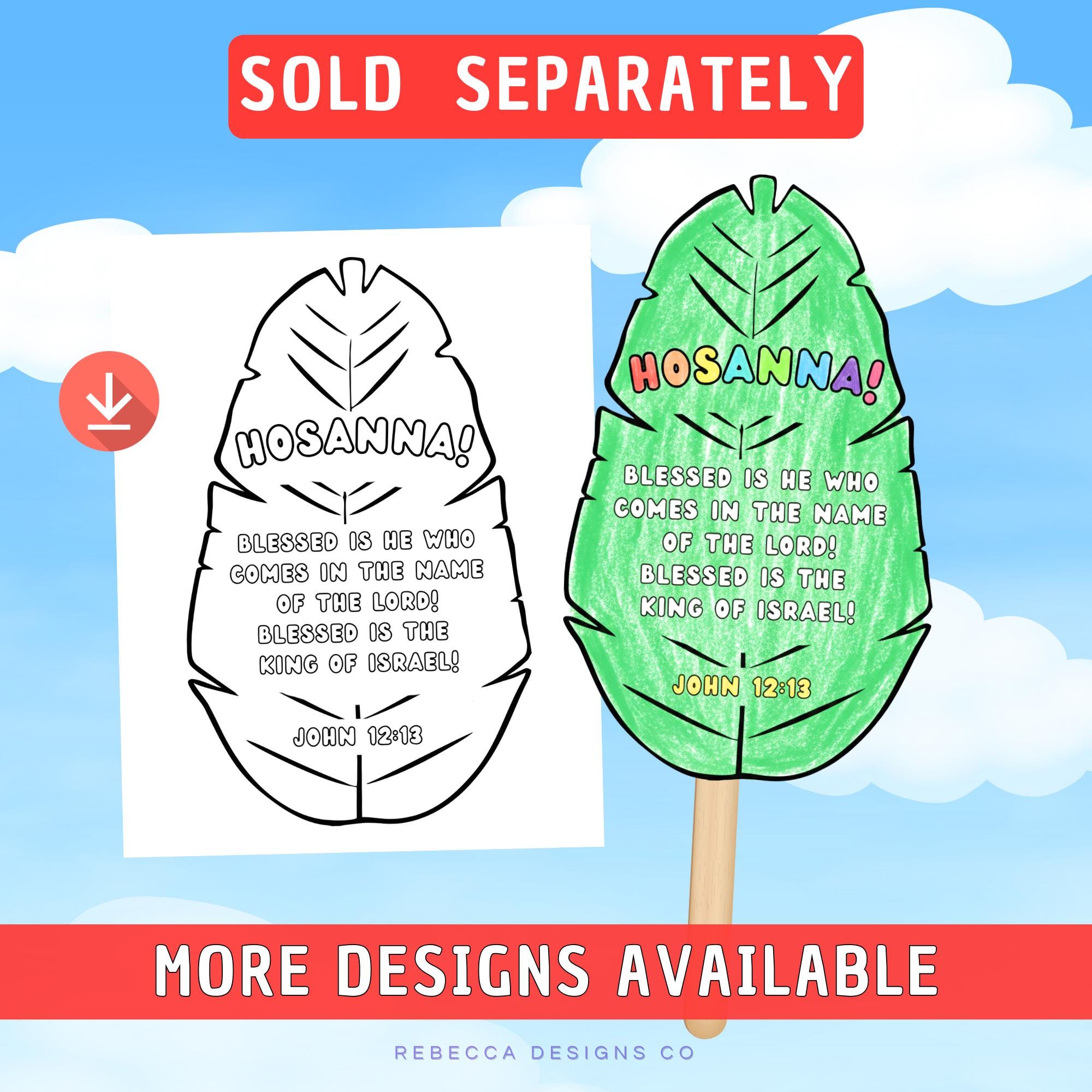 Palm Sunday Dot Marker Craft Bible Craft Sunday School Craft Printable ...