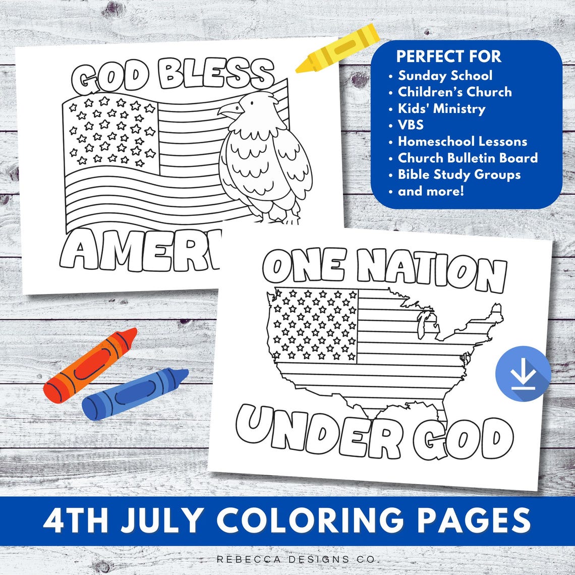 Christian 4th of July Coloring Pages 4th of July Activity for Kids ...