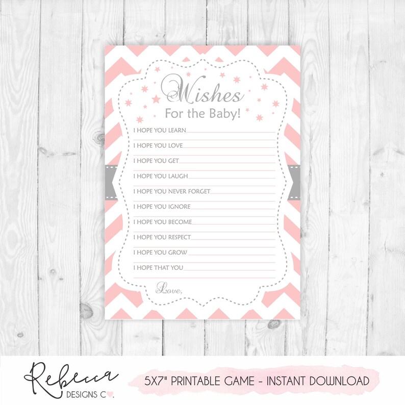 Baby Shower Wishes for Baby Wishes for Baby Printable Wishes - Etsy