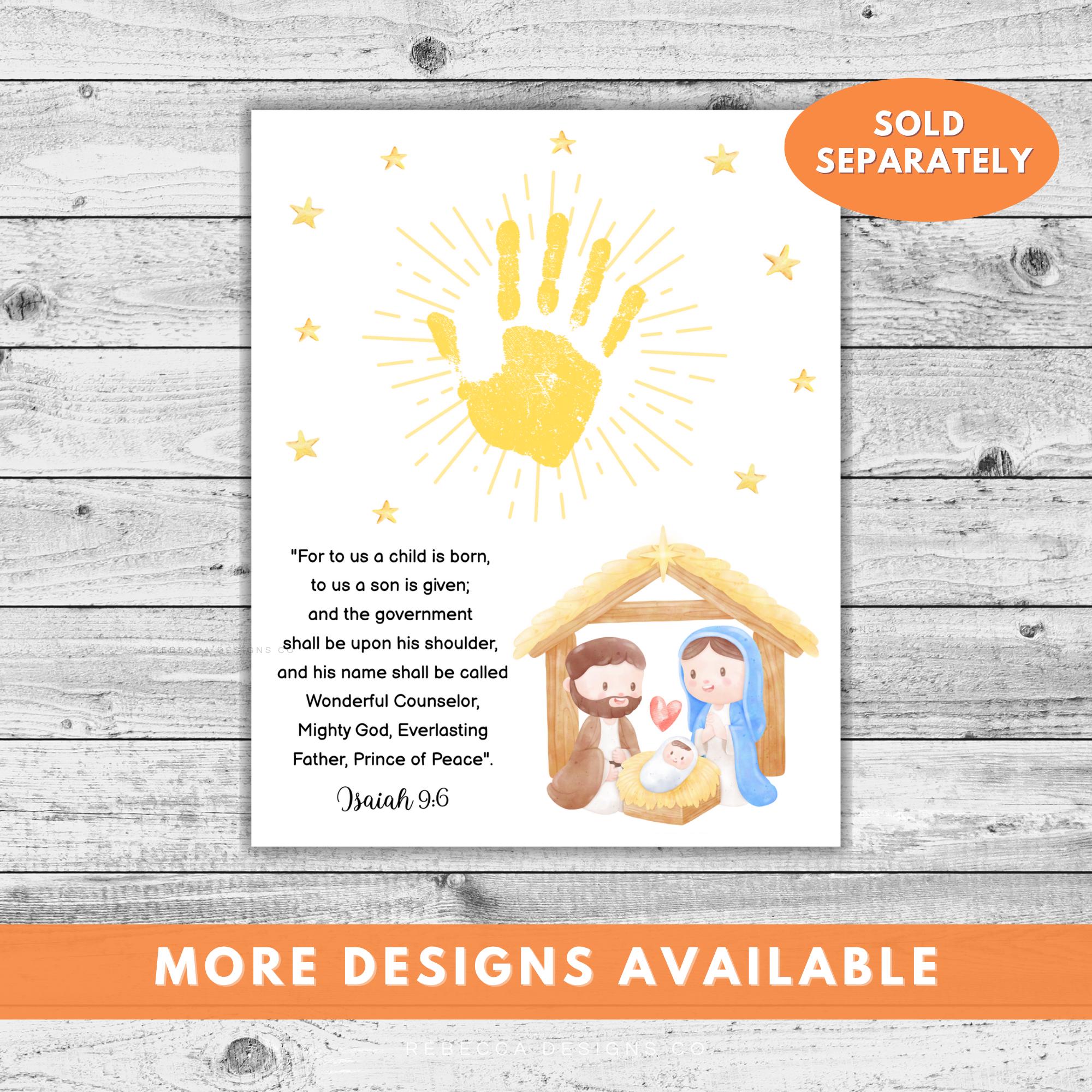 Christmas Handprint Christmas Train Handprint Printable Craft Christmas ...