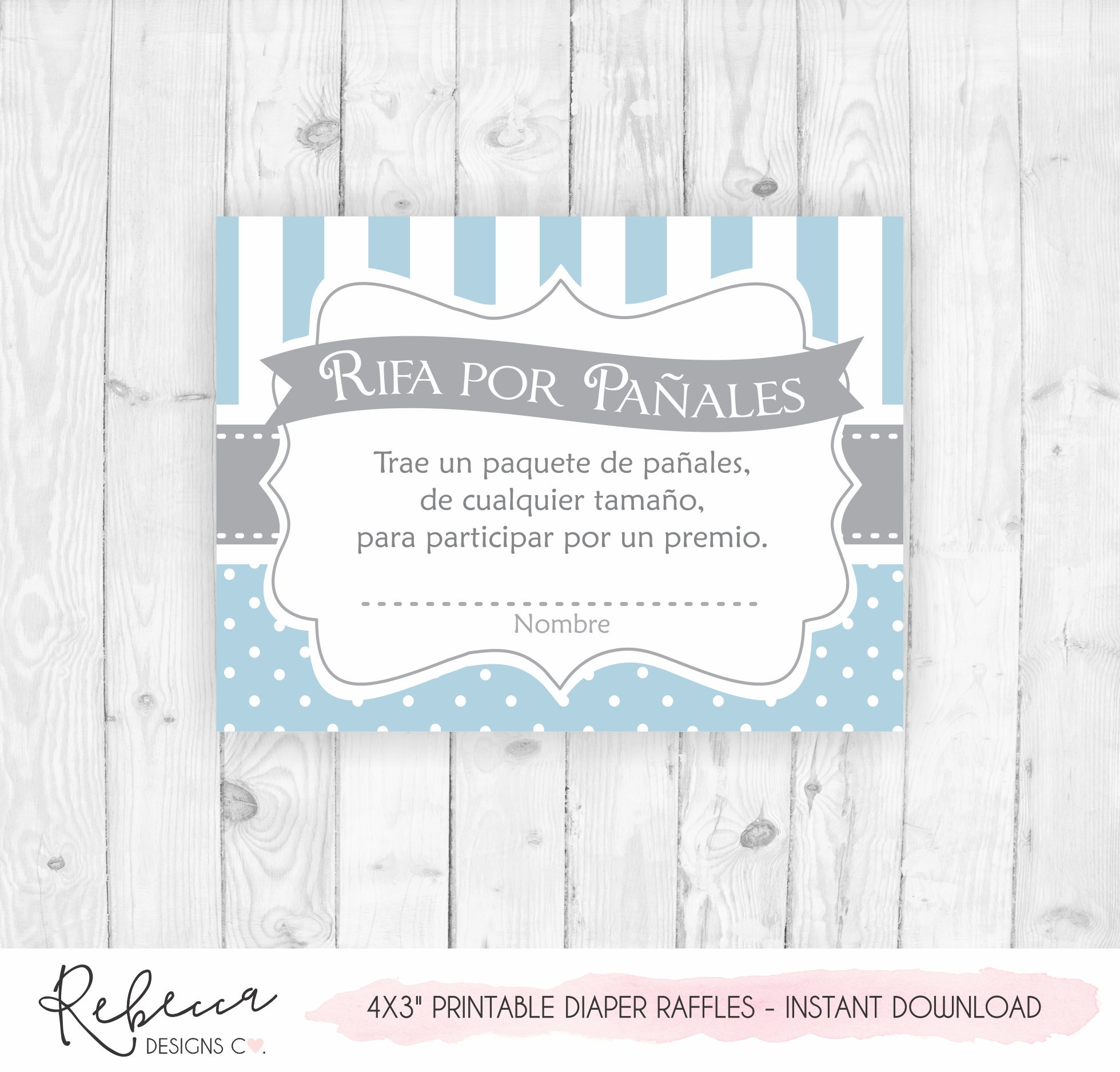 Diaper Raffles Spanish Rifas Para Pañales Baby Shower in Etsy Australia