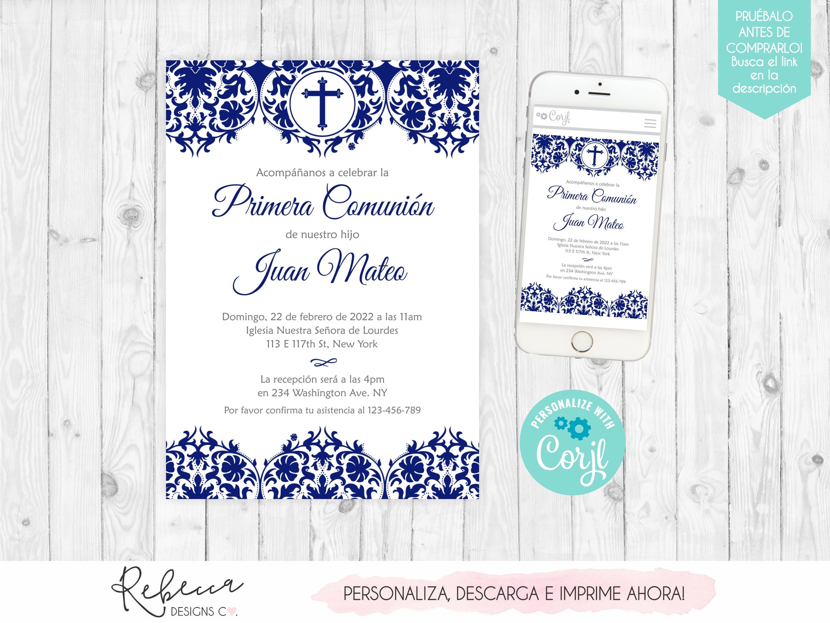 Primera comunion invitaciones