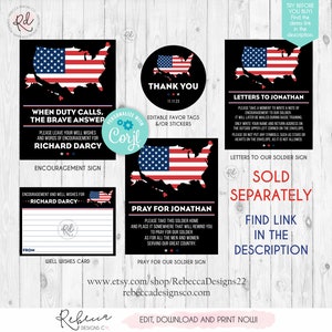 Goodbye Sign Army Letters to Our Soldier Sign Basic Training Farewell Party Military ...