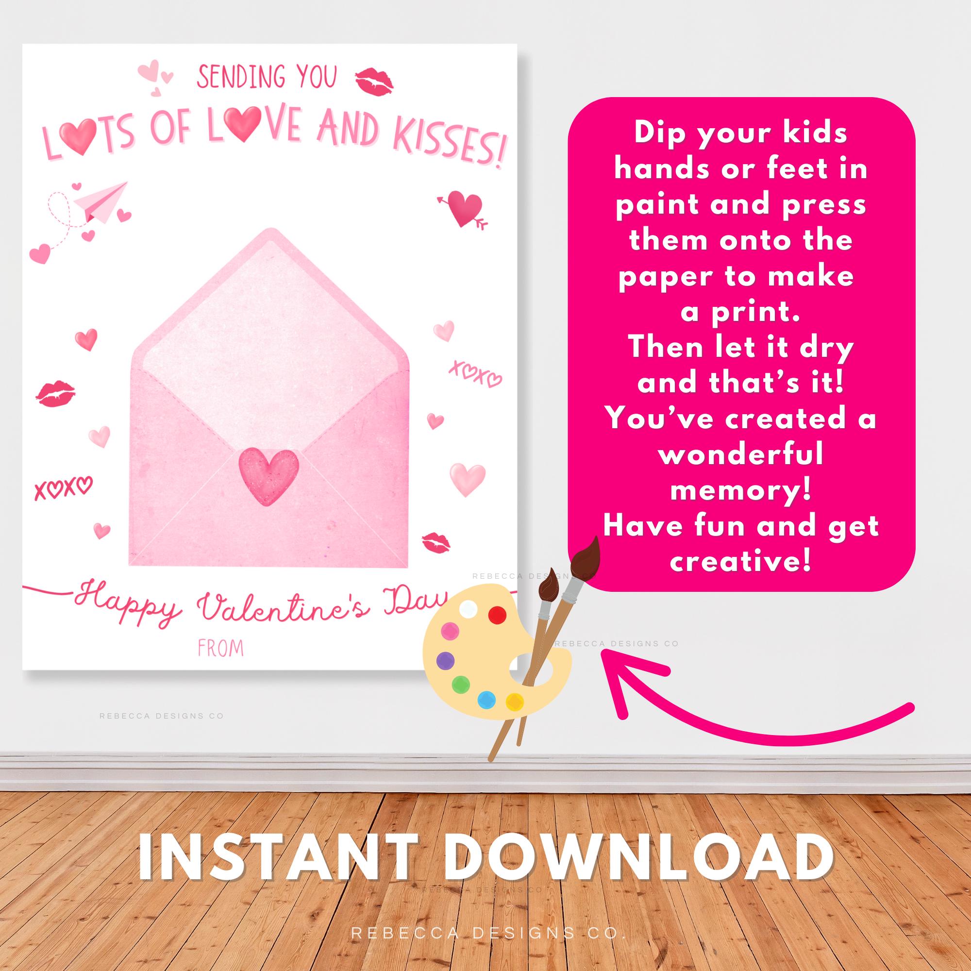 Love Letter Handprint Craft Valentine’s Day Crafts for Toddlers ...