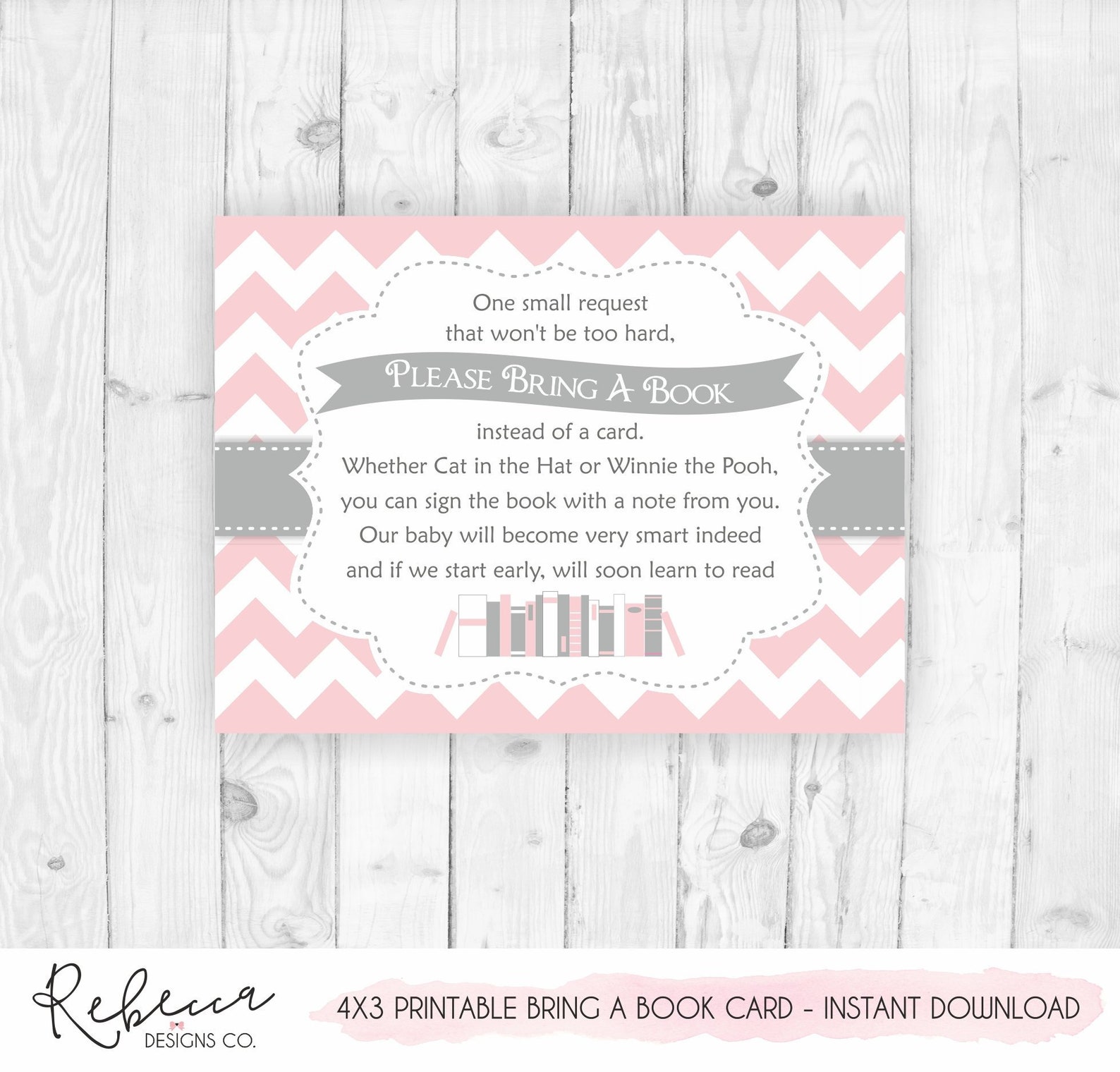 Bring A Book Baby Shower Insert Free Printable Printable Templates