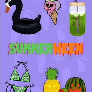 Summerween Sticker Bogen