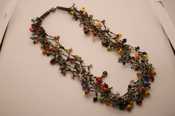 Bohemian bead necklace - image 1