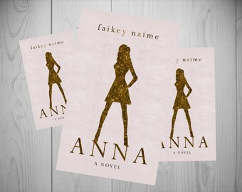Pre-Made eBook Cover "Anna" (Woman/Silhouette/Glitter/Delicate/High Fashion)