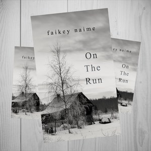 Pre-Made eBook Cover "On The Run" (Abandoned Cabin/Winter/Ruins)