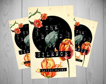 Pre-Made eBook Cover "The Sound of Silence" (Flowers/Constellations/Vintage/Paper)