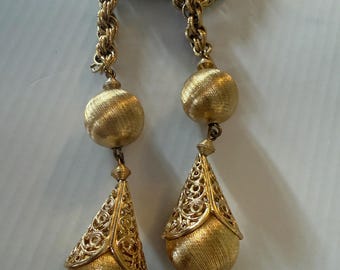 Monet Bolero lariat gold tone necklace