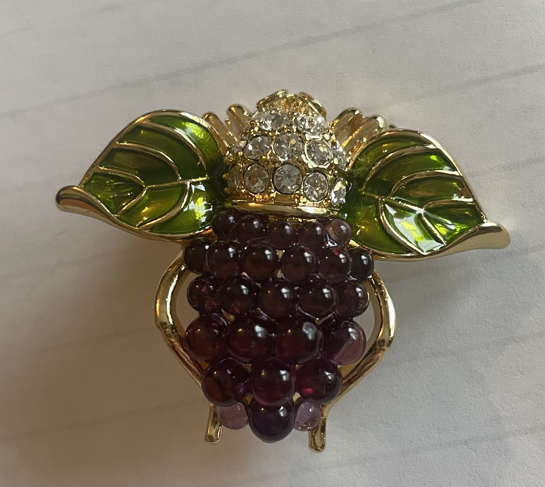 90's Joan Rivers さくらんぼ 果物モチーフ ヴィンテージ ブロー 90's Joan Rivers さくらんぼ 果物モチーフ ヴィンテージ ブロー