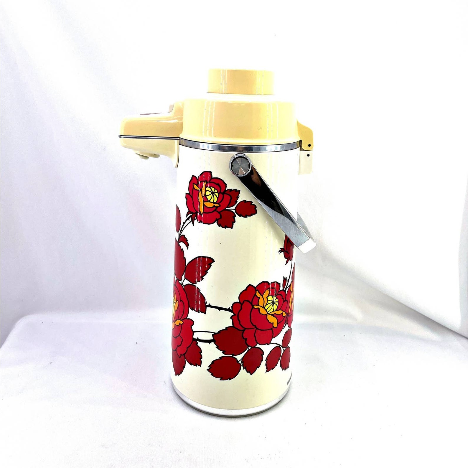 Vintage Zojirushi Vacuum Thermos Hot/Cold Bottle With Pump Etsy