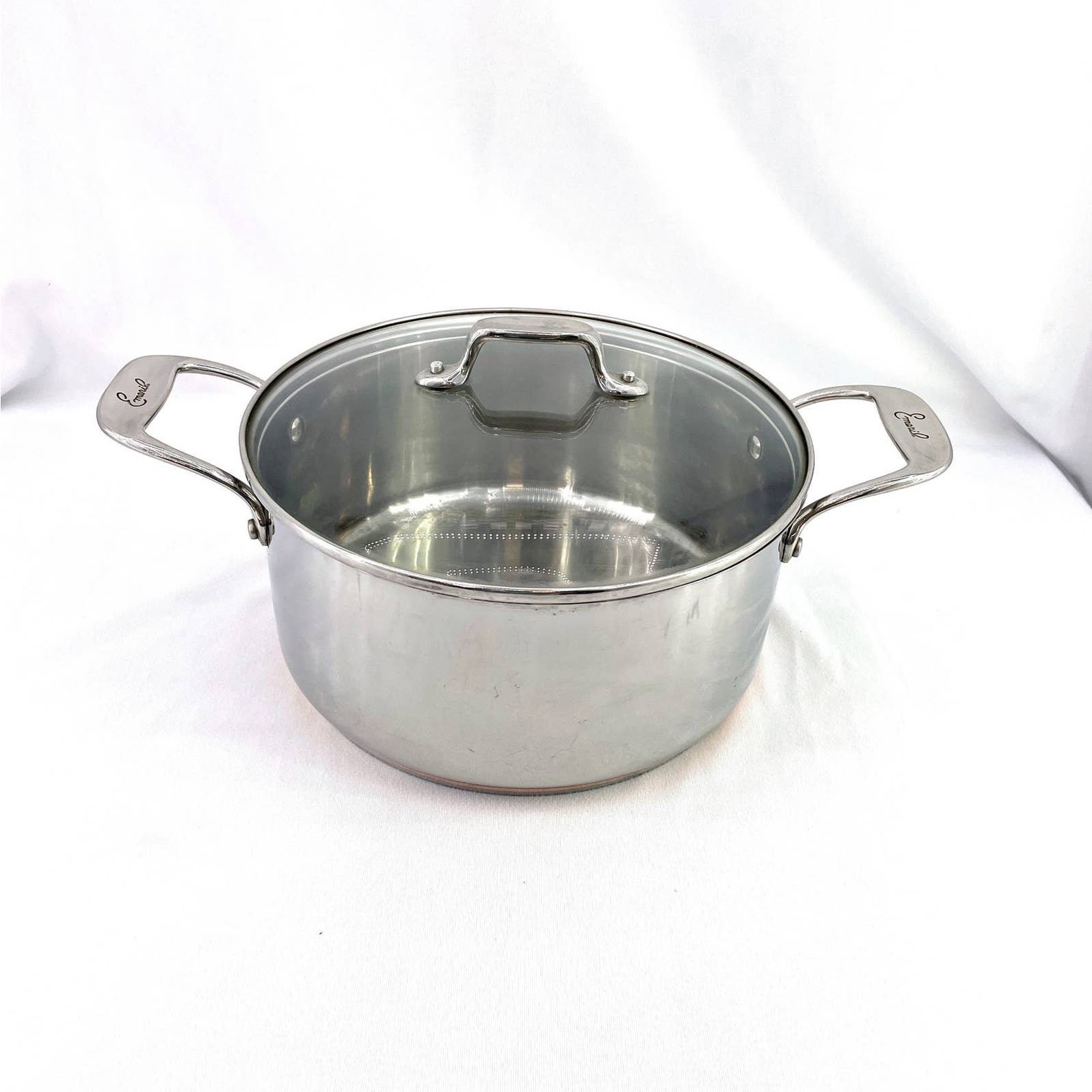 Emeril by All Clad 6 Quart Stock Pot Dutch Oven w Lid Copper Etsy